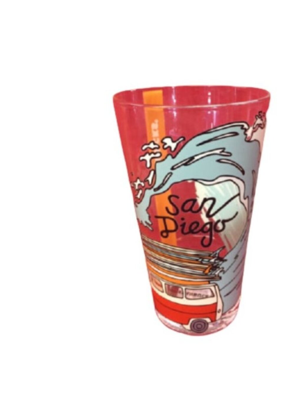 Starbucks San Diego Tall Glass (1) BNWT California Beach